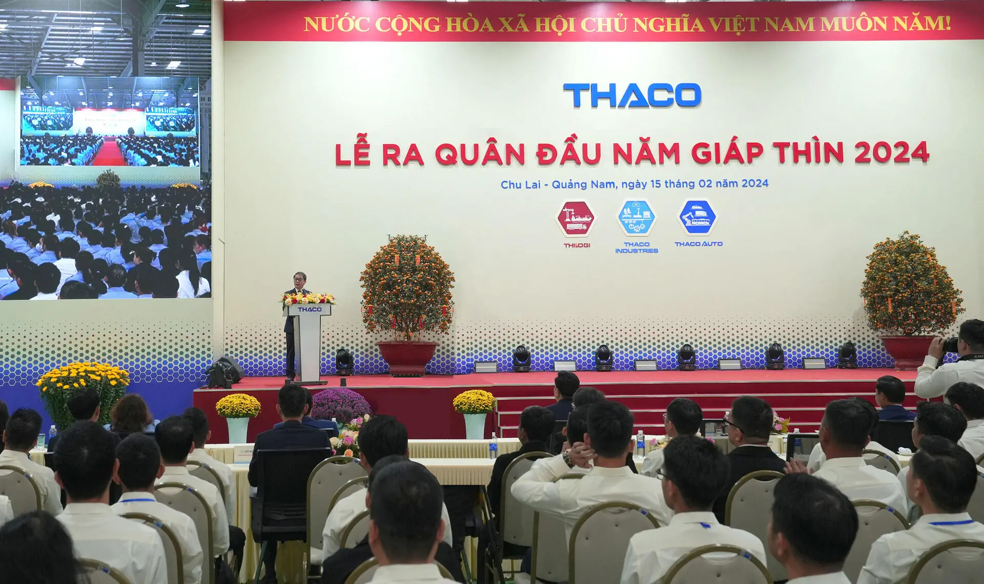 THACO AUTO Vĩnh Long tổ chức chương trình Lễ Khai niên Giáp Thìn 2024