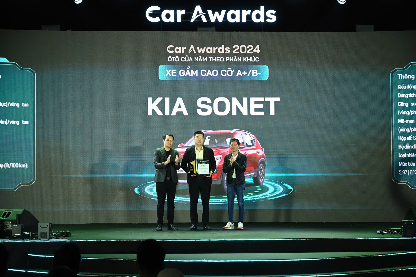 Kia New Sonet nhận giải thưởng Xe gầm cao cỡ A+/B- của năm tại Car Awards 2024