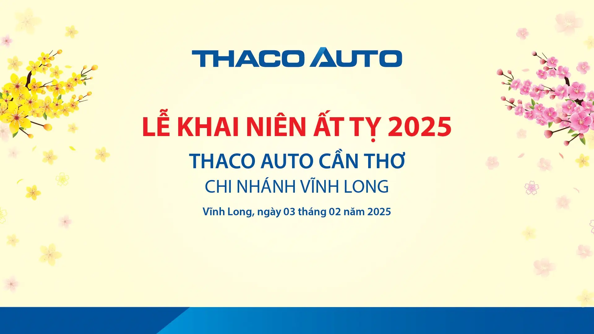 THACO AUTO Vĩnh Long tổ chức chương trình Lễ Khai niên Ất Tỵ 2025