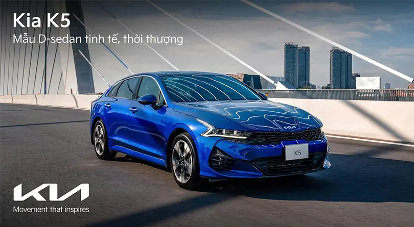 Kia K5 - Mẫu D-sedan thể thao và thời thượng