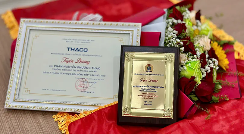 Lễ tuyên dương con CBNV THACO AUTO Vĩnh Long đạt thành tích "Học Giỏi Sống Tốt" năm 2025: Tôn Vinh Tri Thức, Lan Tỏa Yêu Thương