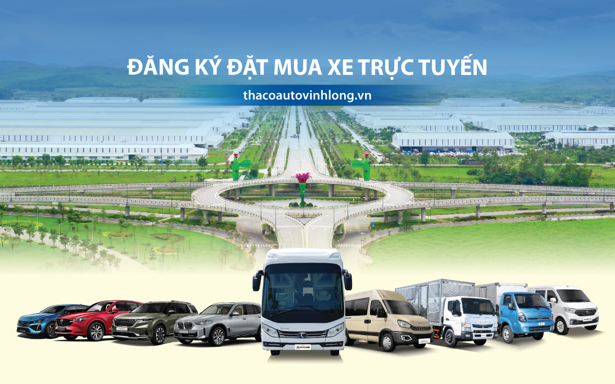 Trải nghiệm tính năng đặt mua xe trực tuyến trên website THACO AUTO Vĩnh Long